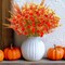 12 Bundles Artificial Fall Flowers for Outdoors Fall Decorations